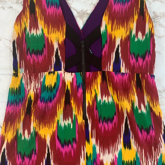 Alice + Olivia Ikat Print Alameda Dress - Picture 8 of 8